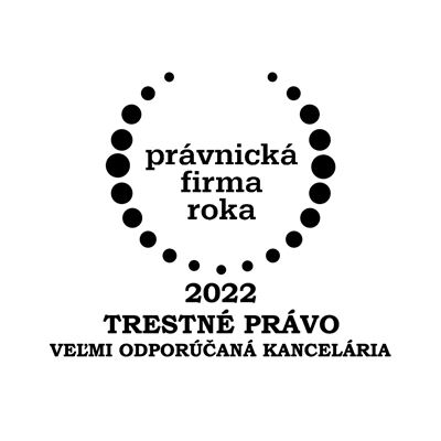 Právnická firma roka 2022 - Trestné právo